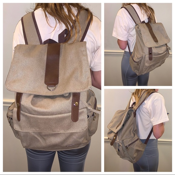 bella russo canvas backpack